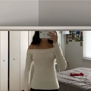 off the shoulder long sleeve